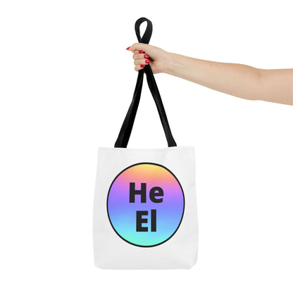 He / El Rainbow Tote Bag