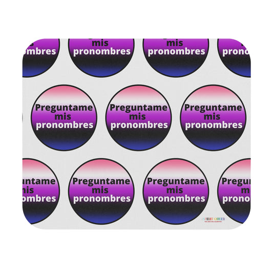 Preguntame mis Pronombres GenderFluid Mouse Pad (Rectangle)