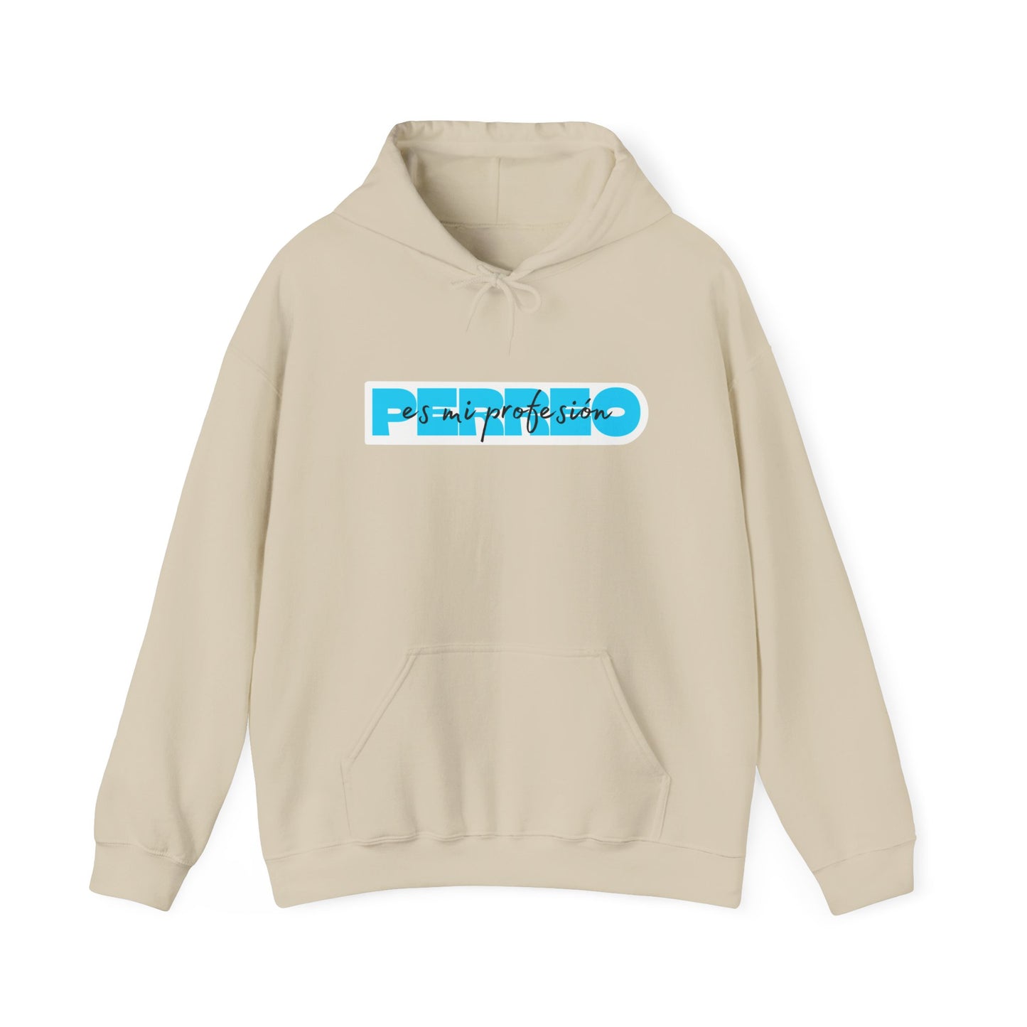 Perreo Es Mi Profesion - Blue Hooded Sweatshirt