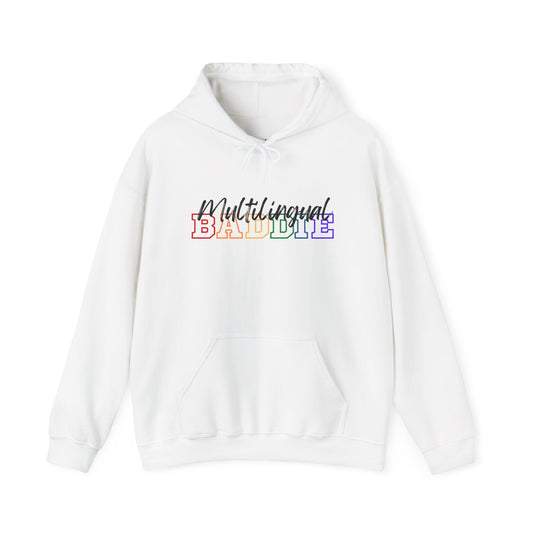 Multilingual Baddie Hooded Sweatshirt