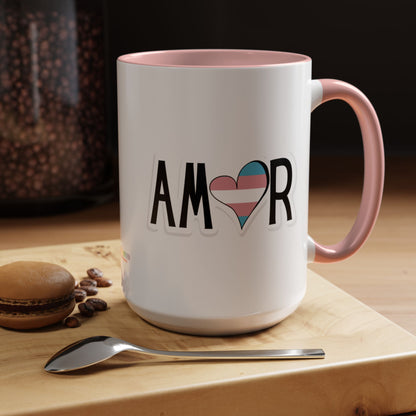 Amor Trans Accent Coffee Mug