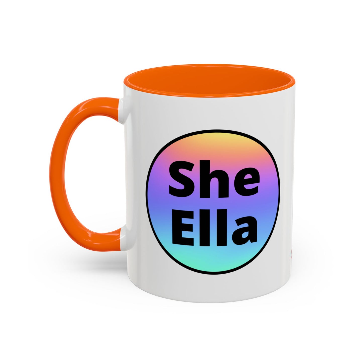 She/Ella  Rainbow Coffee Mug