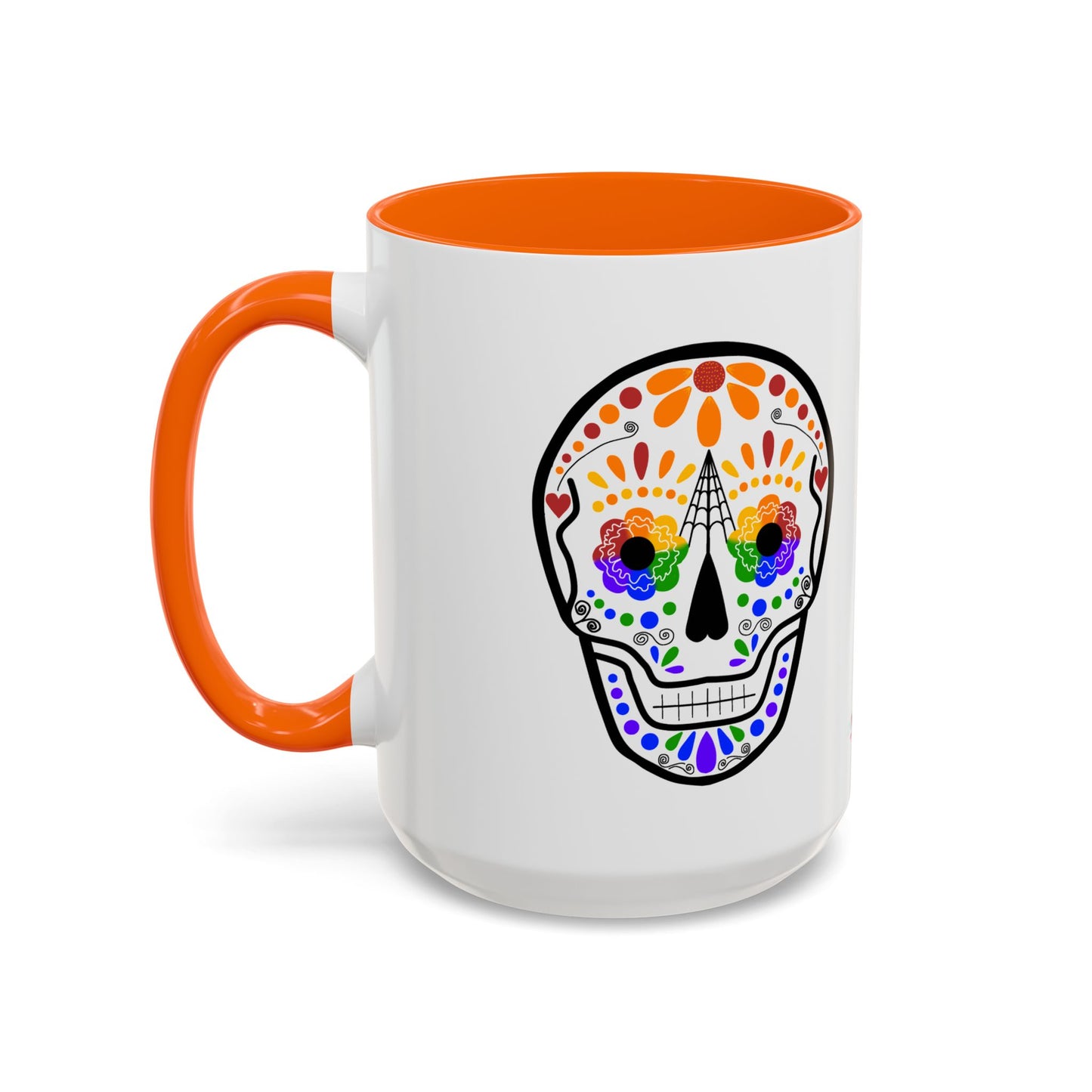 Queer Sugar Skull Accent Coffee Mug