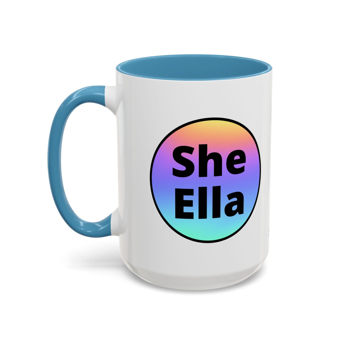 She/Ella  Rainbow Coffee Mug