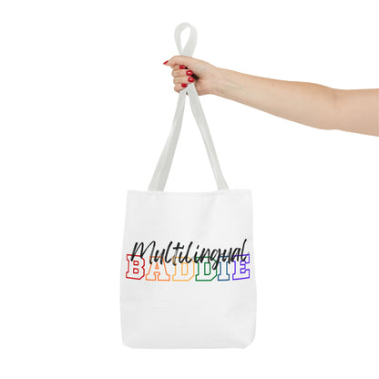 Multilingual Baddie Tote Bag