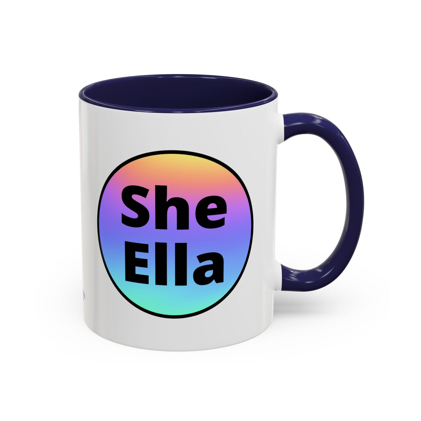 She/Ella  Rainbow Coffee Mug