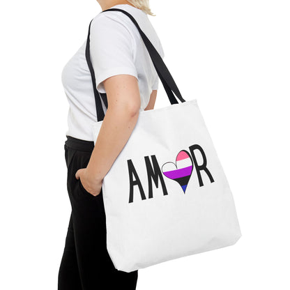 Amor Genderfluid Tote Bag