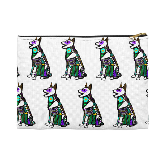 Dia de los Muertos German Shepherd Accessory Pouch
