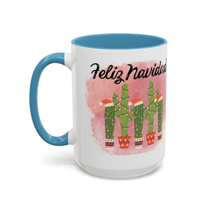 Feliz Navidad Cacti Coffee Mug