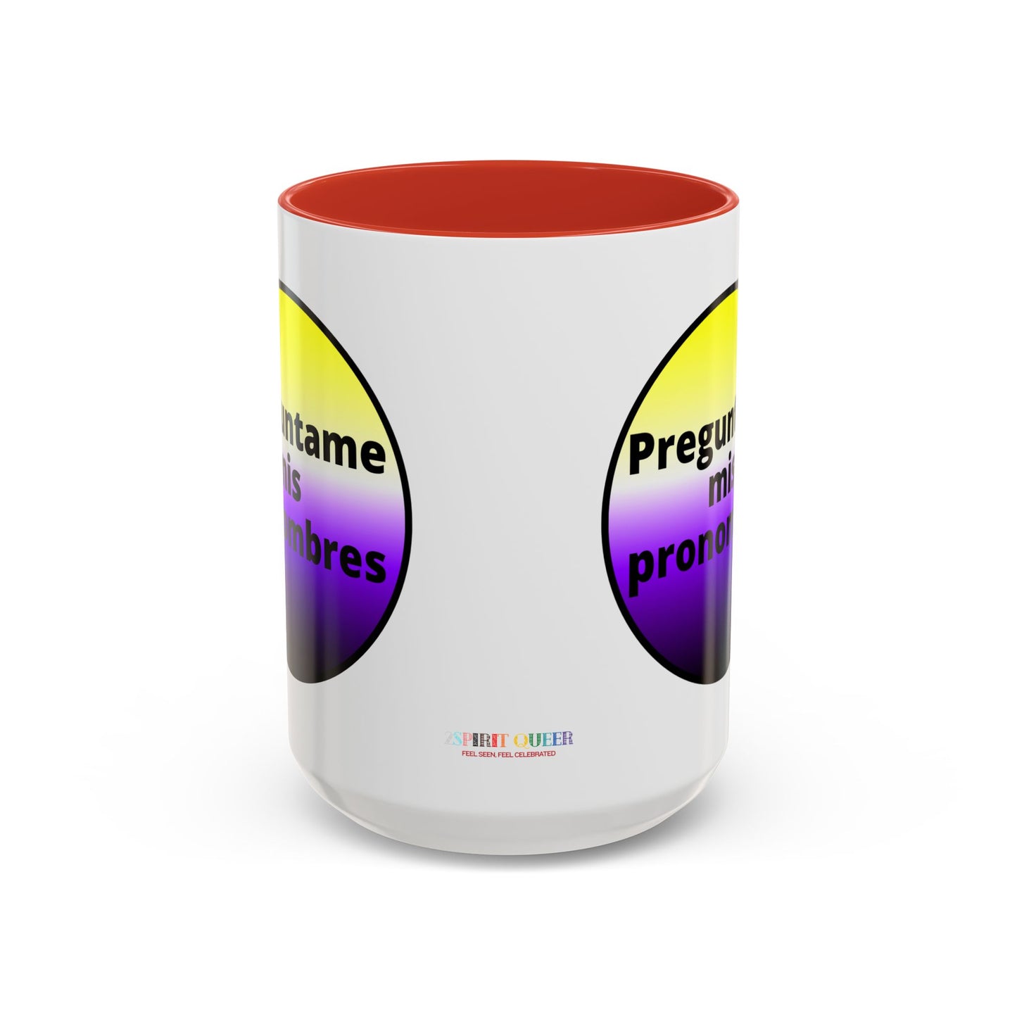 Preguntame mis Pronombres NonBinary Coffee Mug