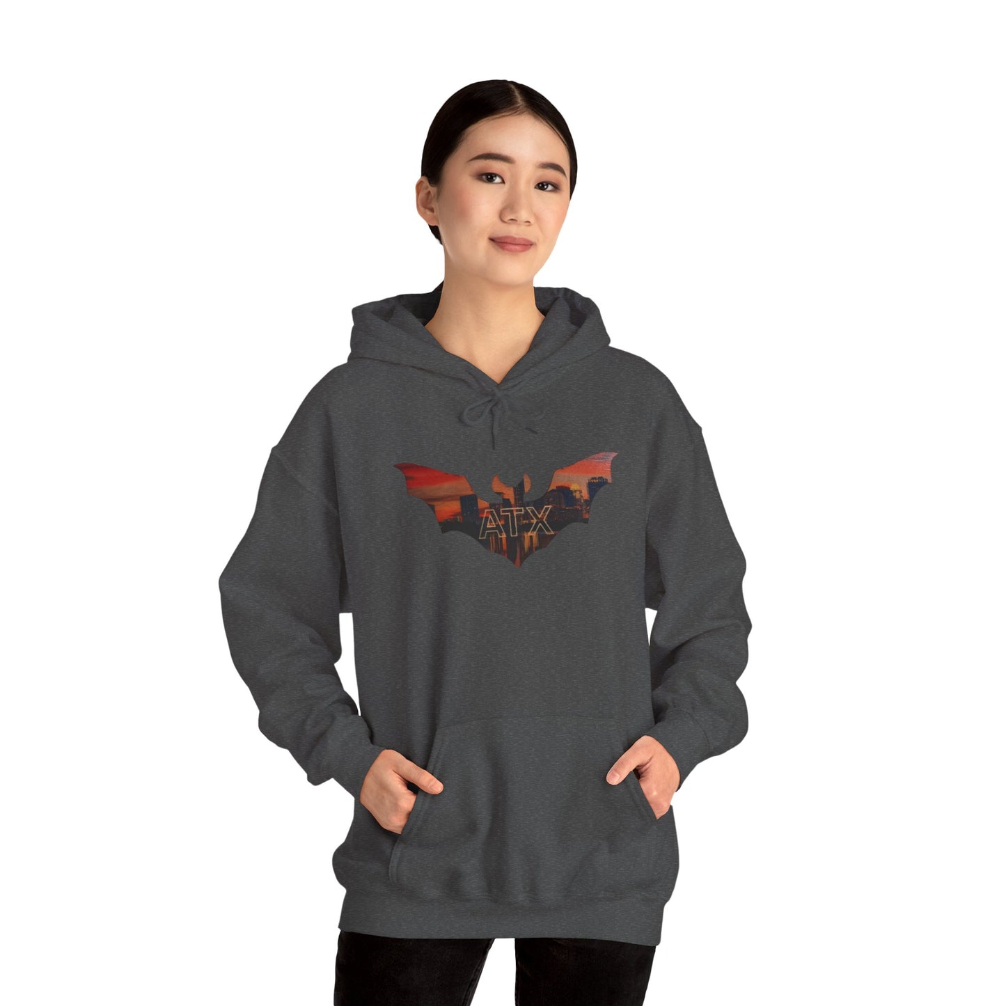 ATX Skyline Bat Hooded Sweatshirt