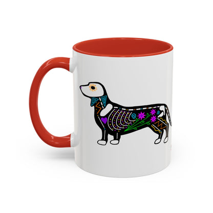 Dia de los Muertos Dachshaund Coffee Mug