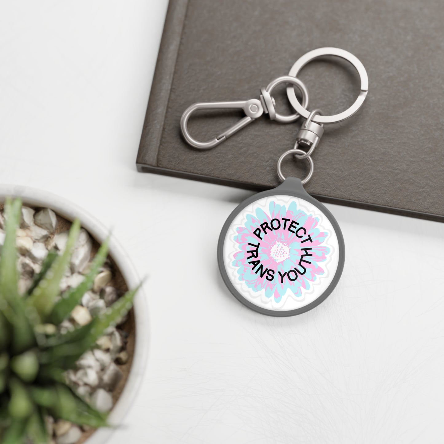 Protect Trans Youth Keyring Tag