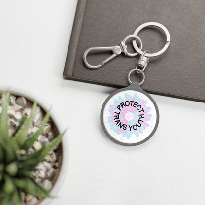 Protect Trans Youth Keyring Tag