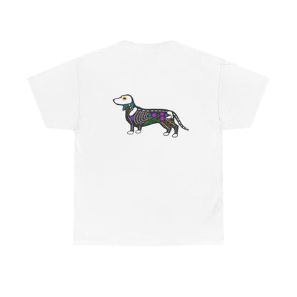 Dia de los Muertos Dachshaund Heavy Cotton Tee