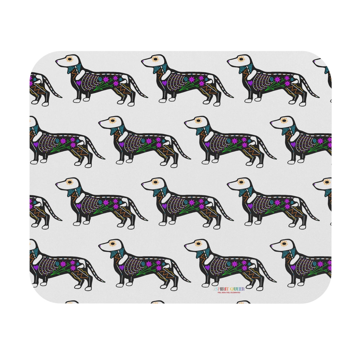 Dia de los Muertos Dachshaund Mouse Pad (Rectangle)
