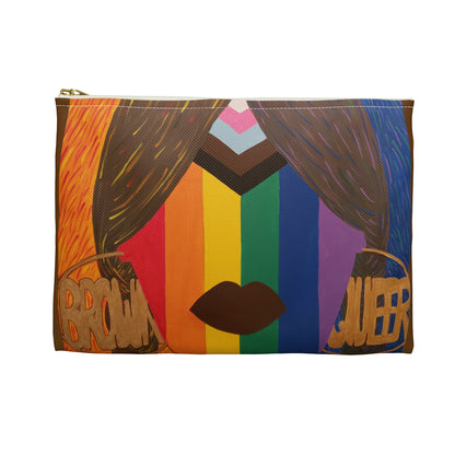 Brown and Queer Accessory Pouch
