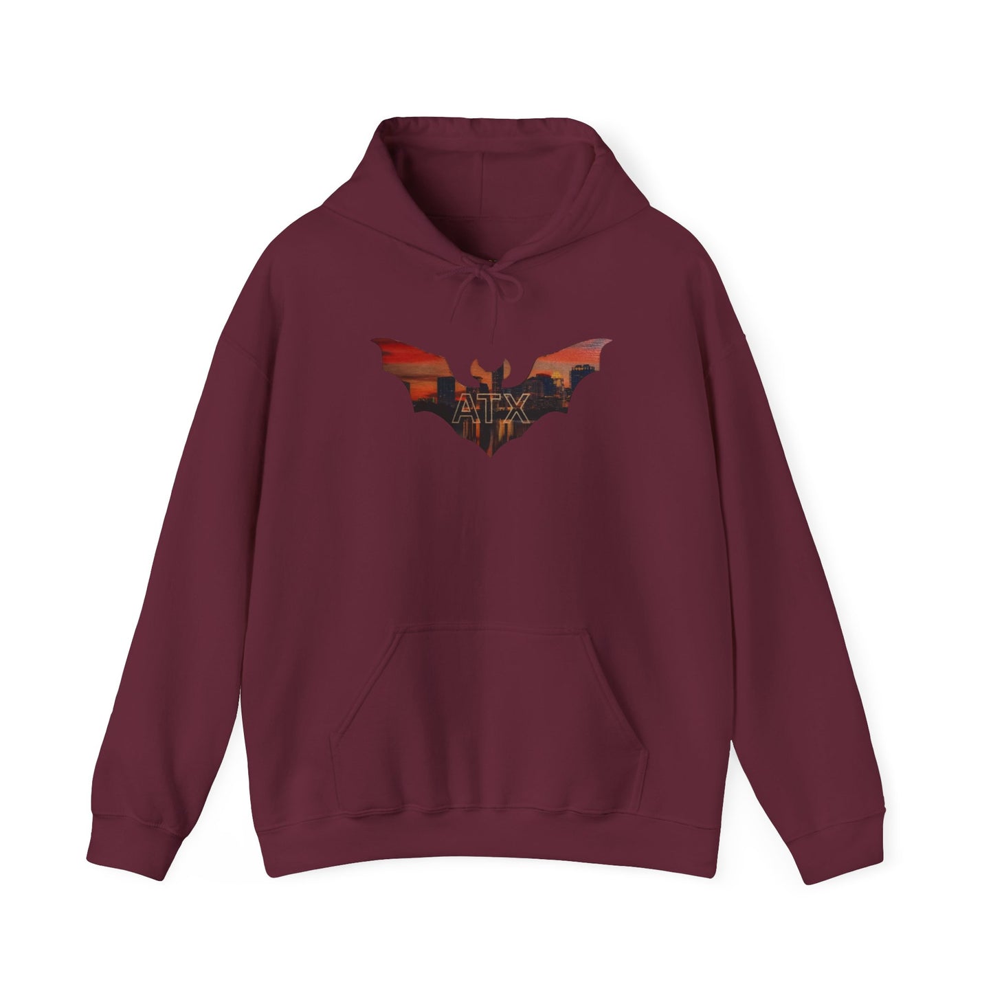 ATX Skyline Bat Hooded Sweatshirt