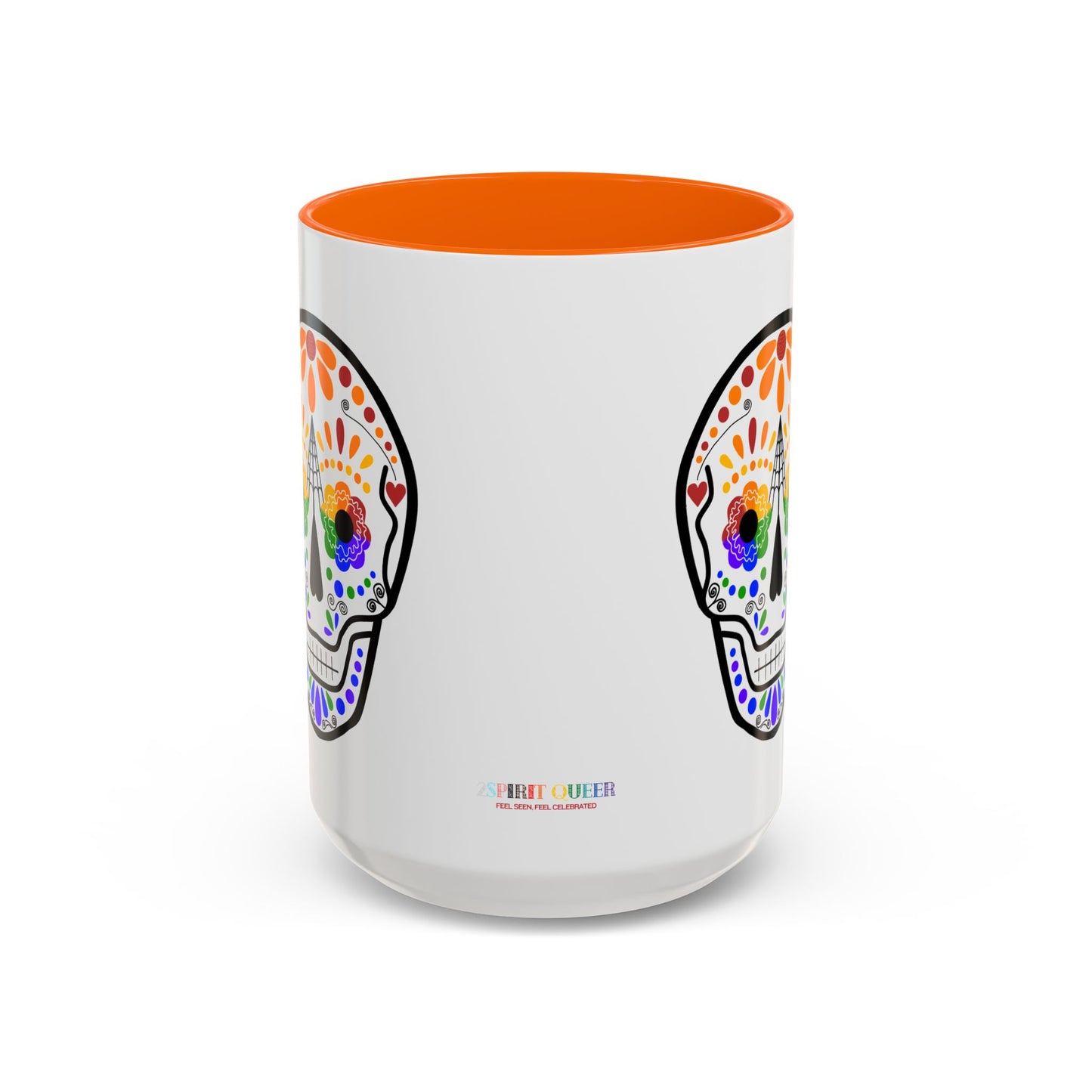 Queer Sugar Skull Accent Coffee Mug