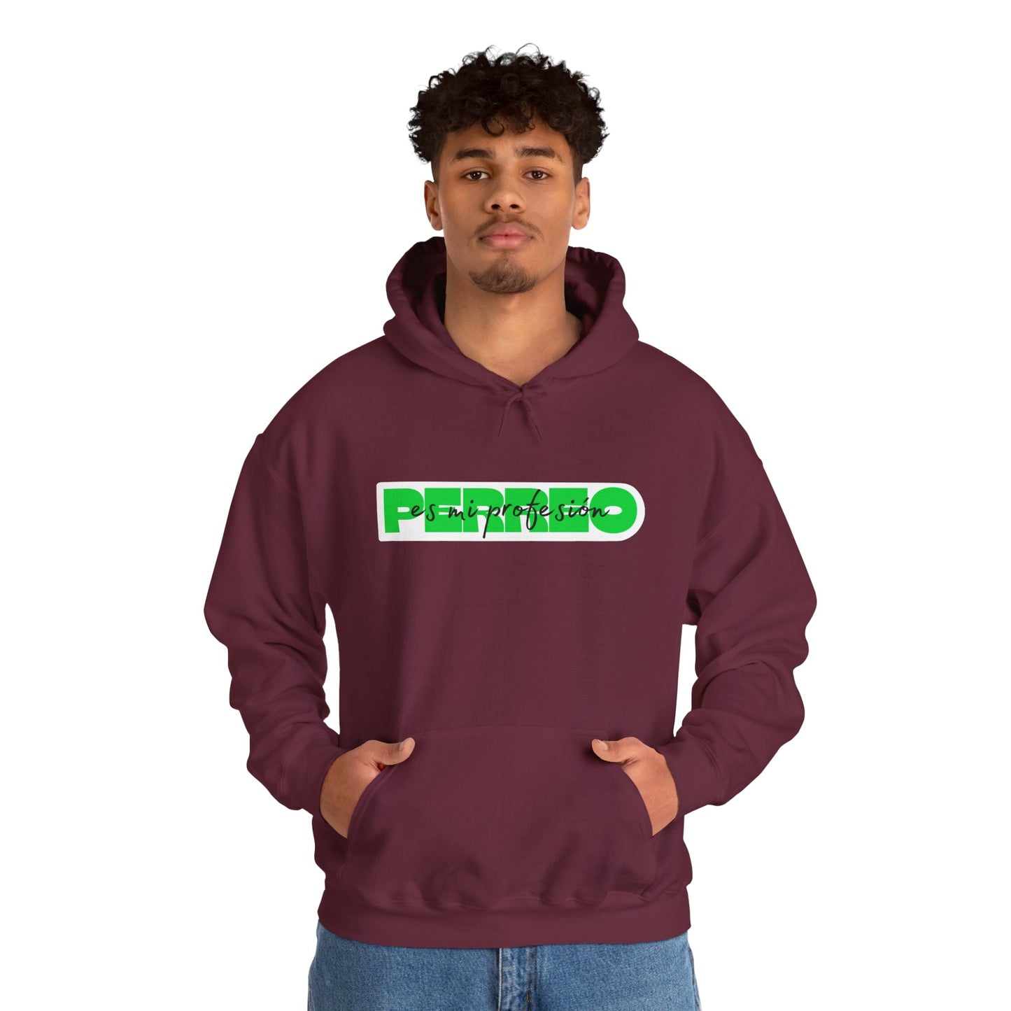 Perreo Es Mi Profesion - Green Hooded Sweatshirt