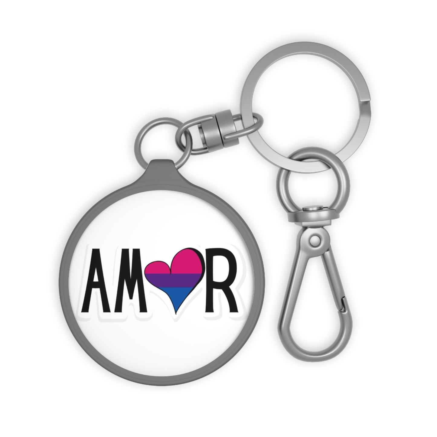 Amor Bi Keyring Tag