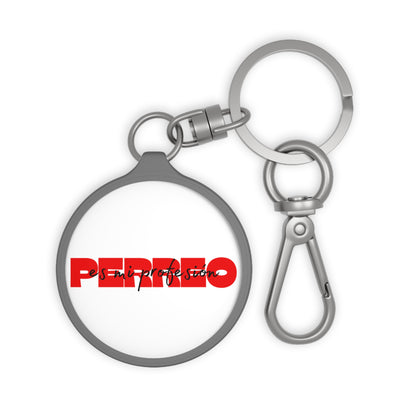 Perreo Es Mi Profesion Red Keyring Tag
