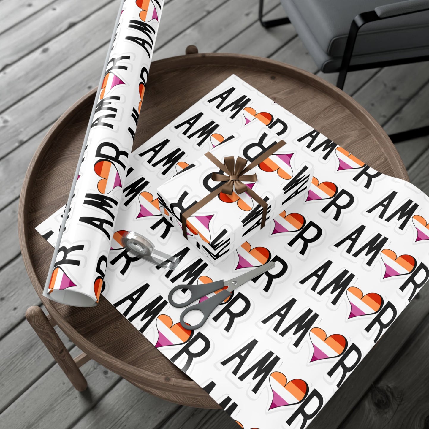 Amor Lesbian Gift Wrap Papers