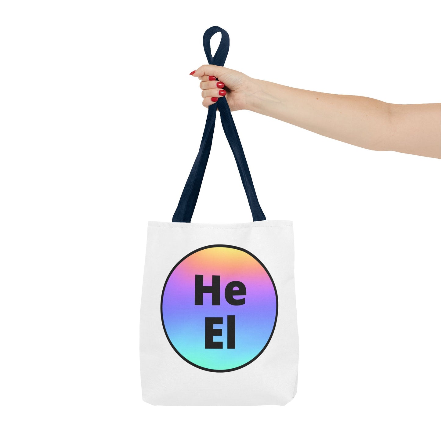 He / El Rainbow Tote Bag