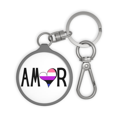 Amor Genderfluid Keyring Tag