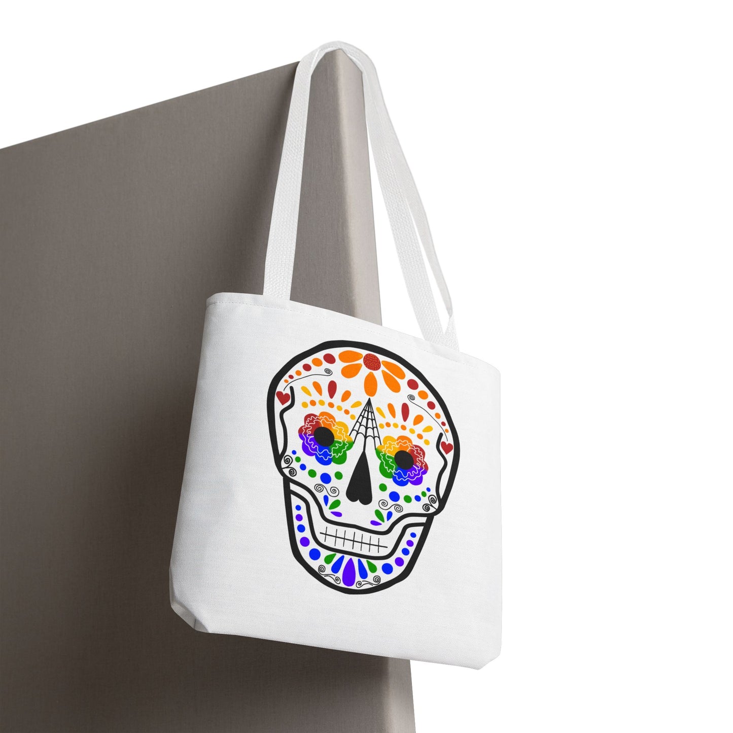 Queer Sugar Skull Tote Bag