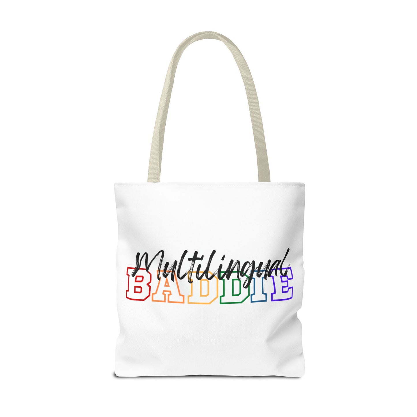 Multilingual Baddie Tote Bag