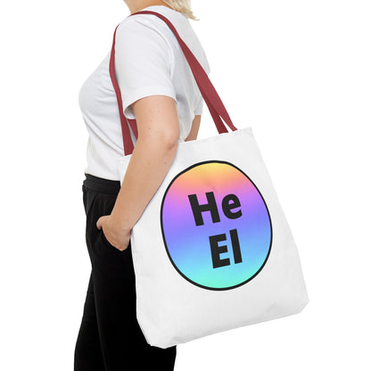 He / El Rainbow Tote Bag