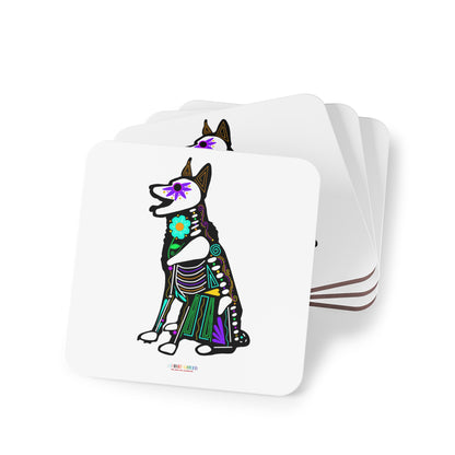 Dia de los Muertos German Shepard Coasters