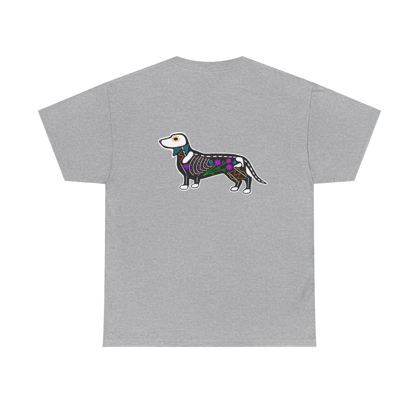 Dia de los Muertos Dachshaund Heavy Cotton Tee