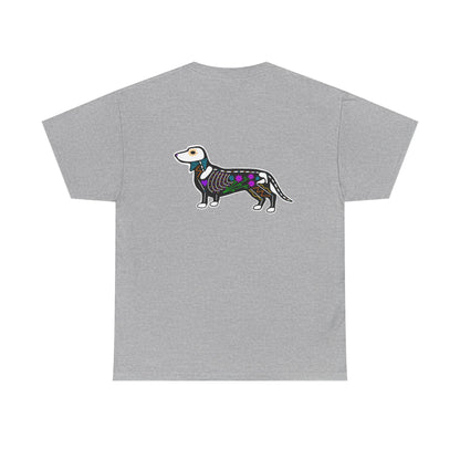 Dia de los Muertos Dachshaund Heavy Cotton Tee