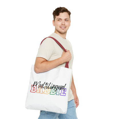 Multilingual Baddie Tote Bag
