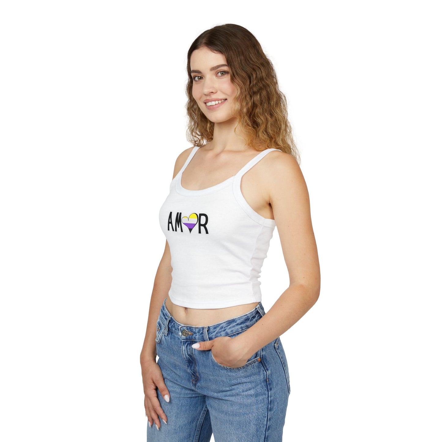 Amor Non Binary Spaghetti Strap Tank Top
