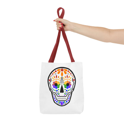 Queer Sugar Skull Tote Bag