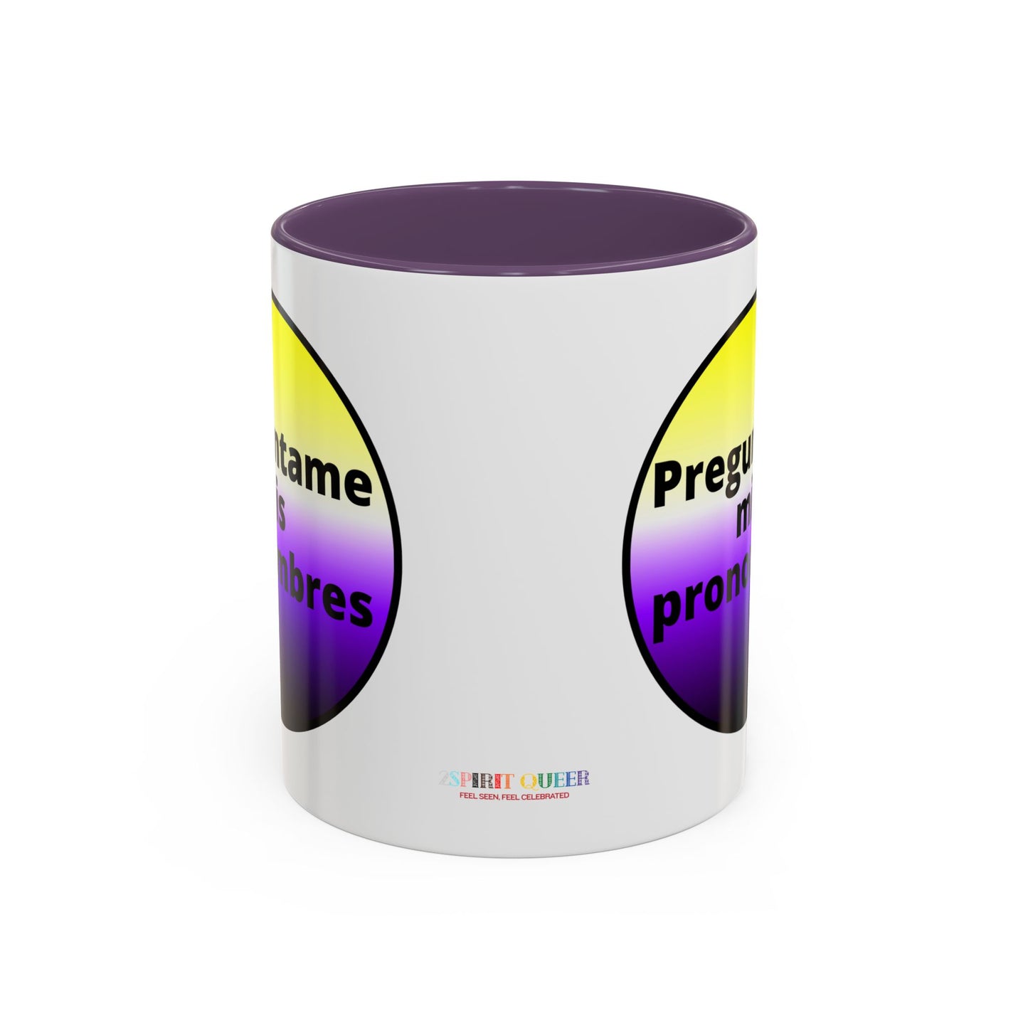 Preguntame mis Pronombres NonBinary Coffee Mug