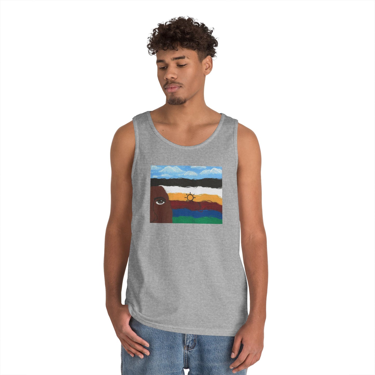 2Spirit Flag Heavy Cotton Tank Top