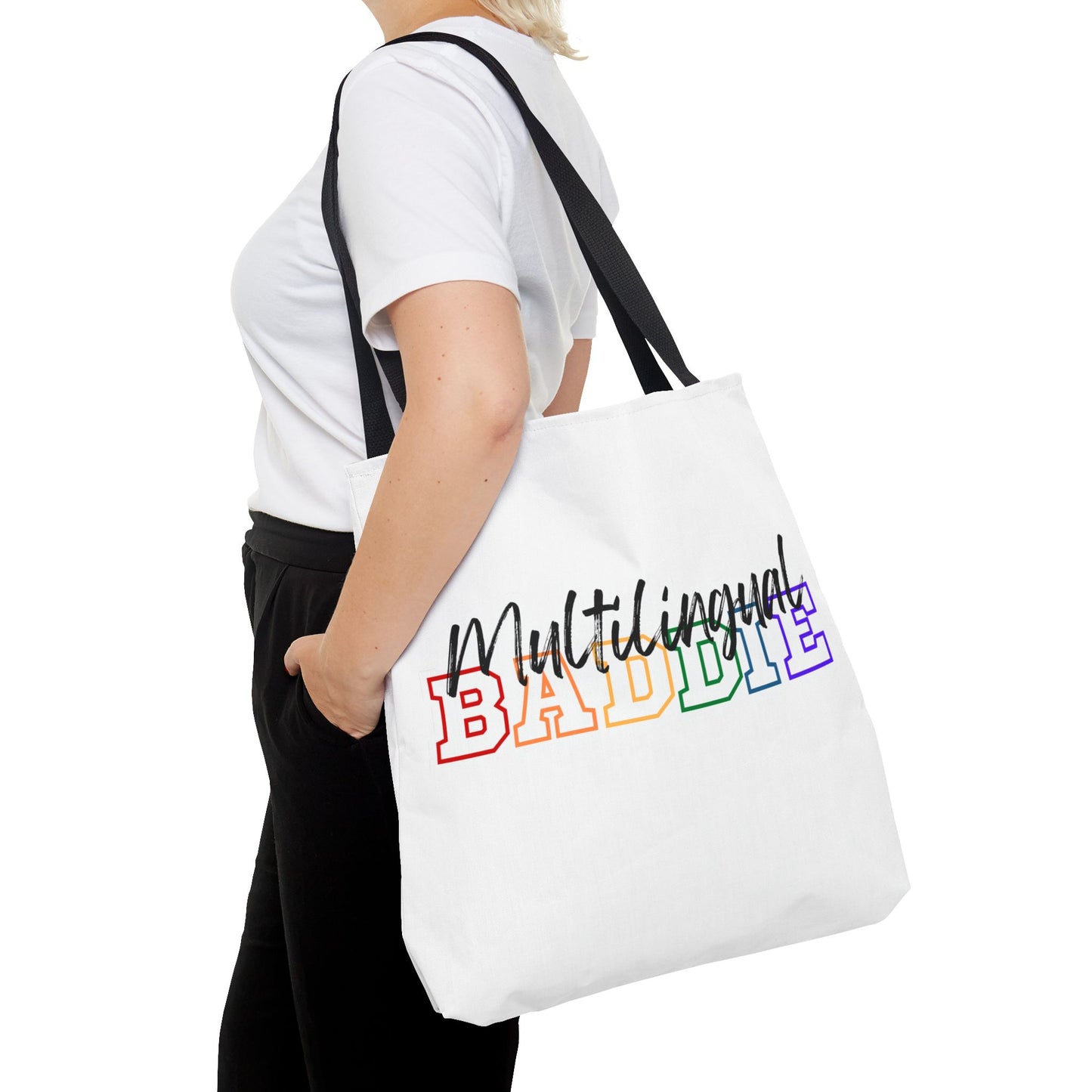 Multilingual Baddie Tote Bag
