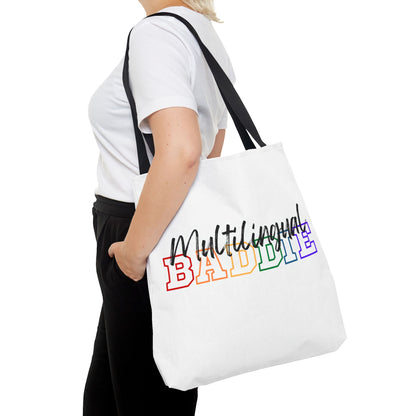 Multilingual Baddie Tote Bag