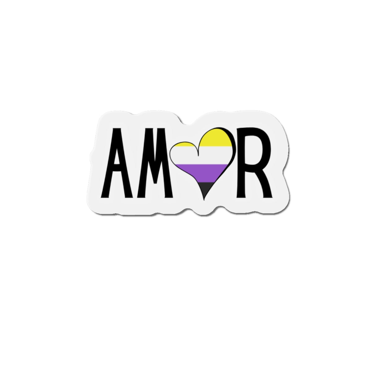 Amor Non Binary Die-Cut Magnet