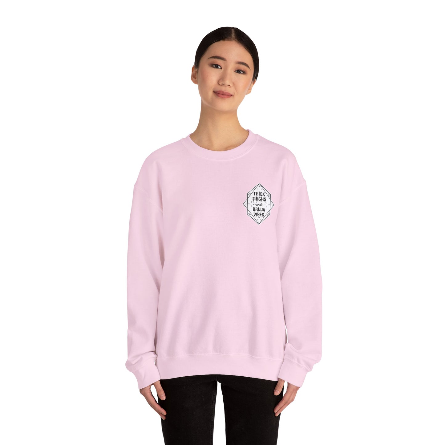 Thick Thighs Bruja Vibes Crewneck Sweatshirt