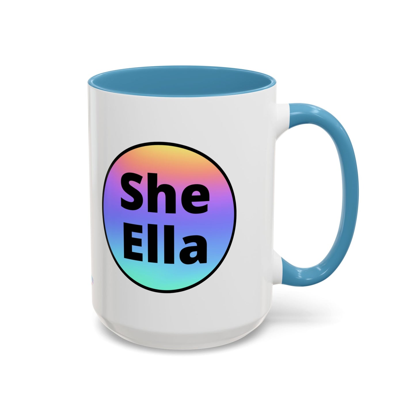 She/Ella  Rainbow Coffee Mug