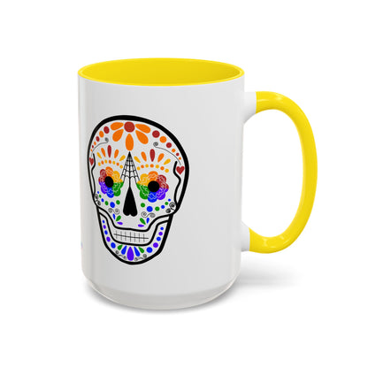 Queer Sugar Skull Accent Coffee Mug