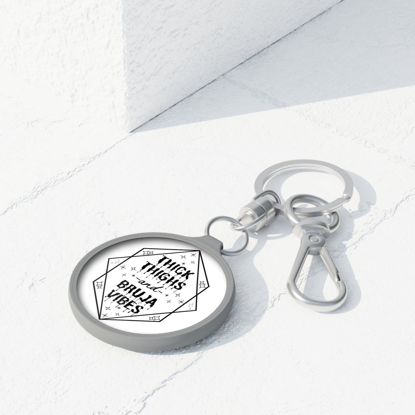 Thick Thighs Bruja Vibes Keyring Tag