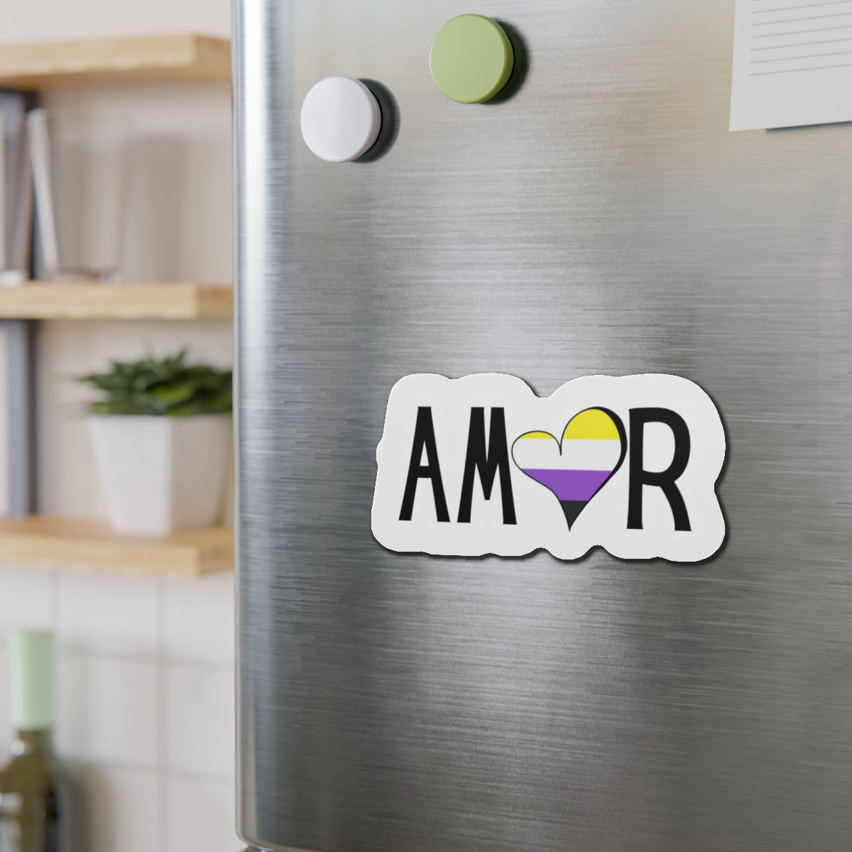 Amor Non Binary Die-Cut Magnet