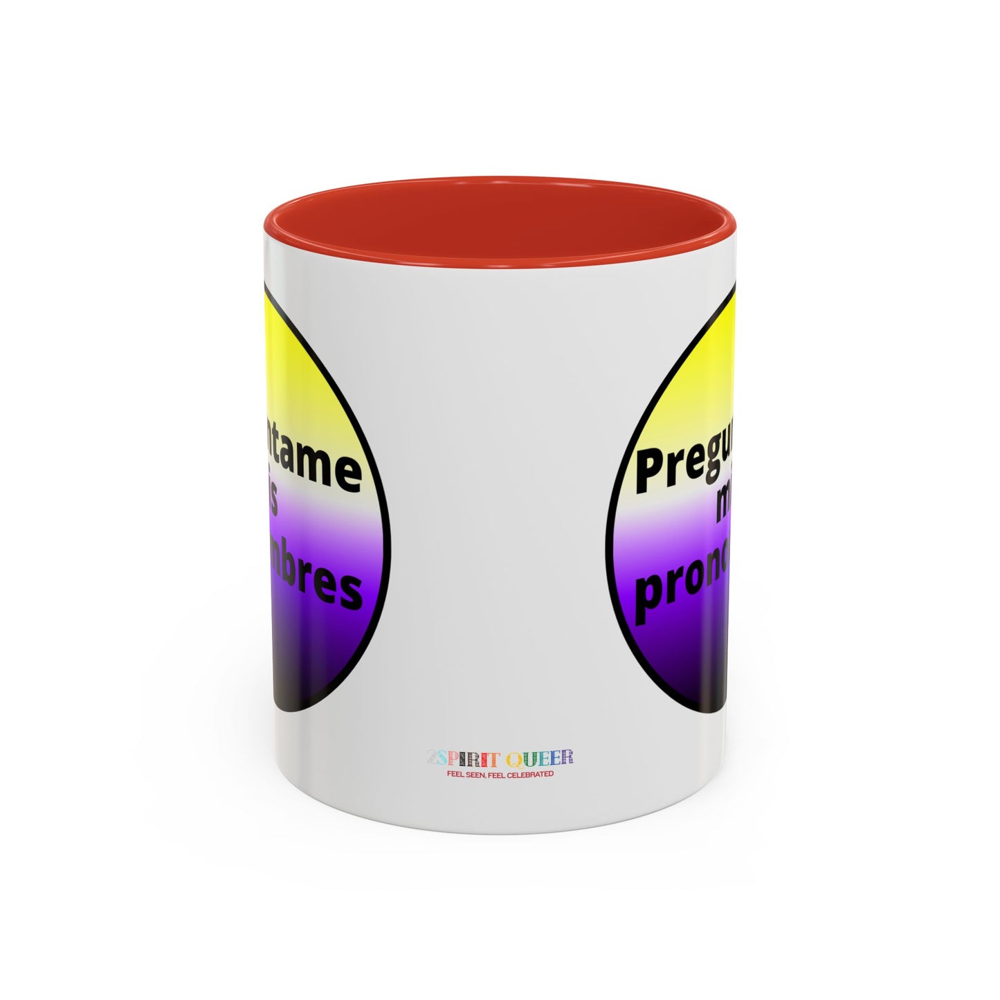 Preguntame mis Pronombres NonBinary Coffee Mug