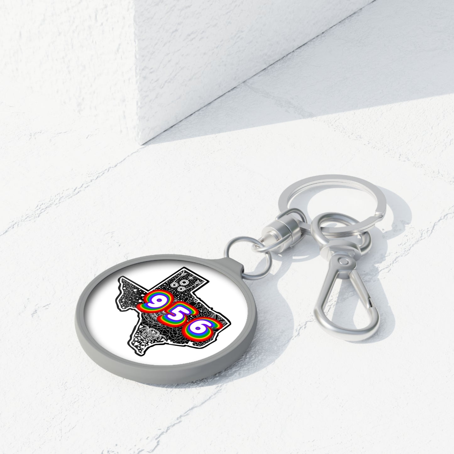 Texas 956 Keyring Tag